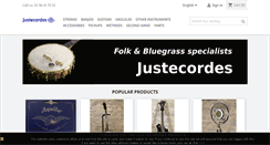 Desktop Screenshot of justecordes.fr