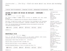 Tablet Screenshot of blog.justecordes.fr